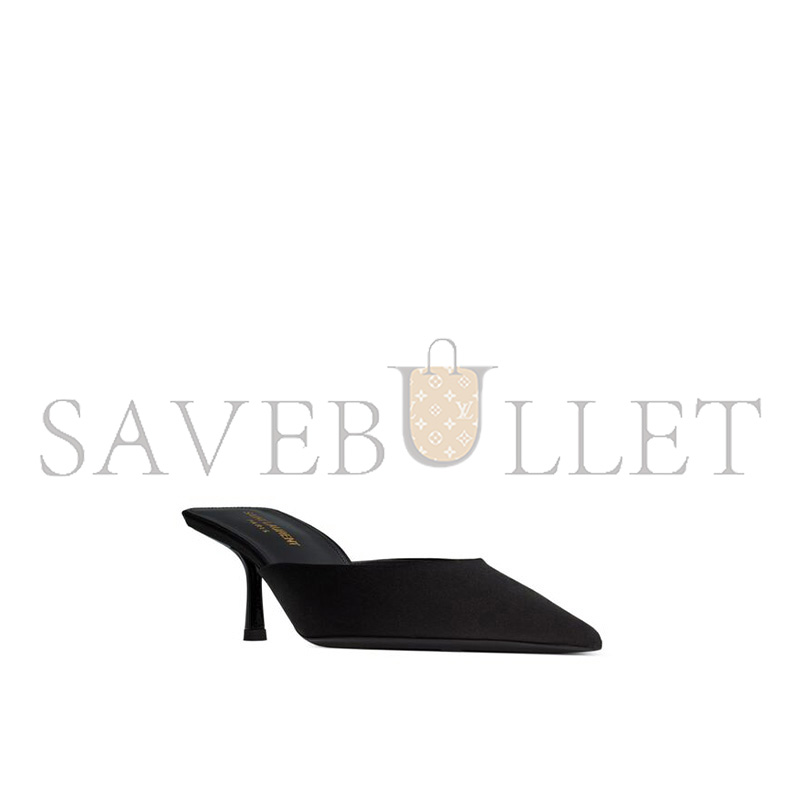 YSL BARBARA MULES IN SATIN CREPE 7869079QN001000